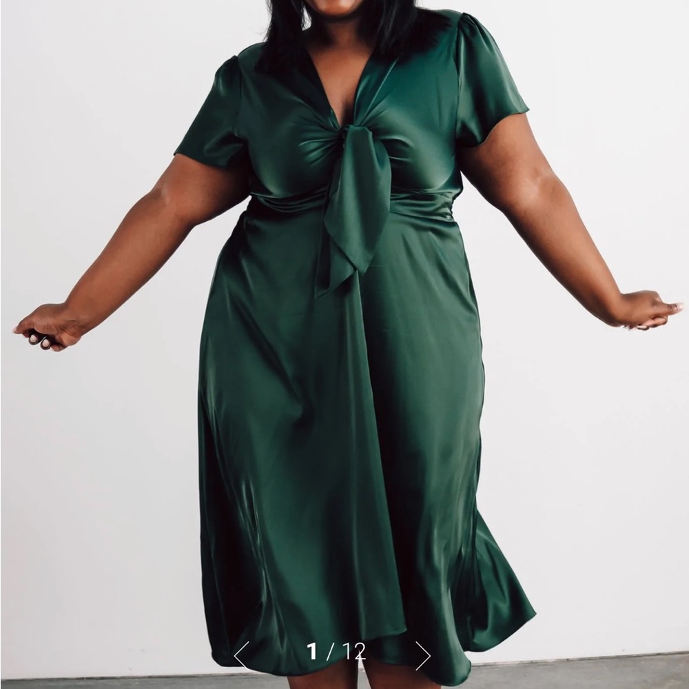 Satin Midi Dress